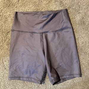 Offline by aerie High Shine Brown Biker Shorts